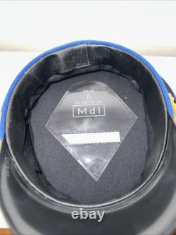 Vintage East Germany Mdi 1856 A Military Army Visor Hat Dark Blue Excellent