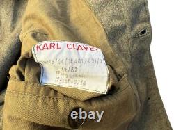 Vintage Field Jacket German Army 1960s Pattern Wool Serge Bundeswehr