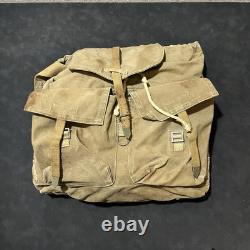 Vintage Foreign Army Backpack Rucksack 1950s Military Canvas Czech USSR Medic