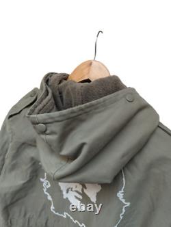 Vintage German Army 1988 Issue Military Parka Jacket GR-2 Green 44 Chest #3