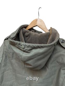 Vintage German Army 1990 Issue Military Parka Jacket GR-3 Green 46 Chest #4