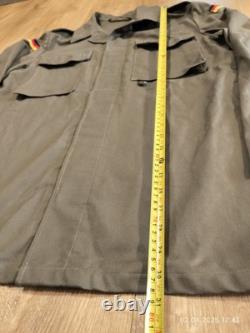 Vintage German Moleskin Army Jacket Adult Size 12 Olive Green 90's Military