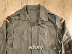 Vintage German Moleskin Army Jacket Adult Size 12 Olive Green 90's Military