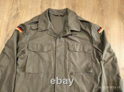 Vintage German Moleskin Army Jacket Adult Size 12 Olive Green 90's Military
