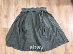 Vintage German Moleskin Army Jacket Size 6 Olive Green 83's Military