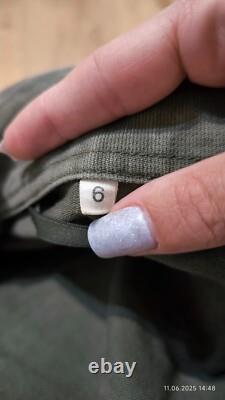 Vintage German Moleskin Army Jacket Size 6 Olive Green 83's Military