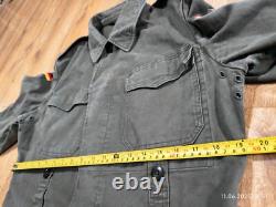 Vintage German Moleskin Army Jacket Size 6 Olive Green 83's Military