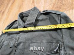 Vintage German Moleskin Army Jacket Size 6 Olive Green 83's Military