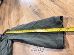 Vintage German Moleskin Army Jacket Size 6 Olive Green 83's Military
