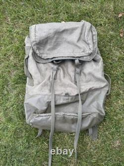 Vintage Green Army Backpack MAFCA Military Canvas Bag 1976 Jungle Pack