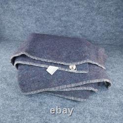 Vintage IDF Israeli Army Wool Blanket Gray Blue Lagotex 1980/81 Military Surplus