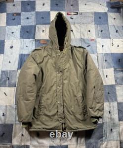 Vintage Israeli Army Idf Military Winter Parka Jacket (Read)