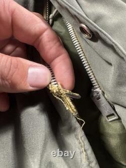Vintage Israeli Army Idf Military Winter Parka Jacket (Read)