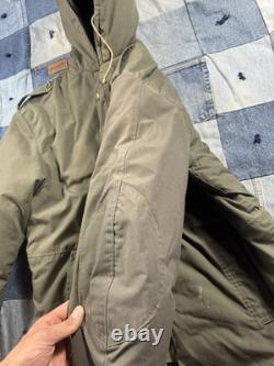 Vintage Israeli Army Idf Military Winter Parka Jacket (Read)