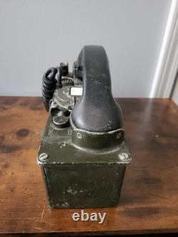 Vintage Korean / Vietnam War Era US Army Military Field Telephone Set TA-312/PT