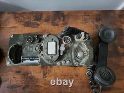 Vintage Korean / Vietnam War Era US Army Military Field Telephone Set TA-312/PT