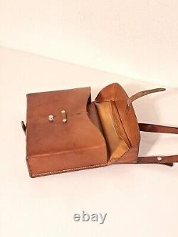 Vintage Leather Bag Swiss Army Military Officer Medic Paramedic 1978 Switzerland
