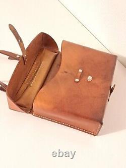 Vintage Leather Bag Swiss Army Military Officer Medic Paramedic 1978 Switzerland