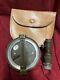 Vintage Lietz Co Survey Compass With Case Military Army Green As Is A-20