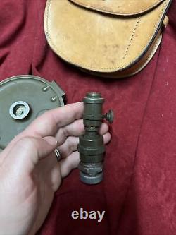 Vintage Lietz Co Survey Compass With Case Military Army Green AS IS A-20