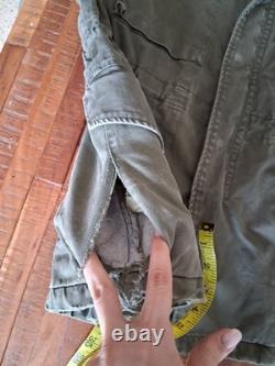 Vintage M-65 Military Field Jacket Scovill Brass Zipper size M