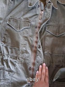 Vintage M-65 Military Field Jacket Scovill Brass Zipper size M