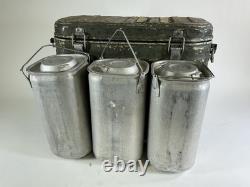 Vintage Mermite Military Army Marine Food Container 1979 All Interior Cans & Lid