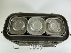 Vintage Mermite Military Army Marine Food Container 1979 All Interior Cans & Lid