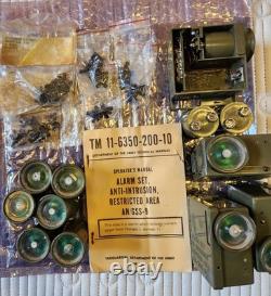 Vintage Military 1967 Alarm Anti-Intrusion Set complete New Old Stock NOS