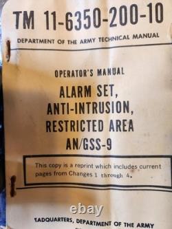 Vintage Military 1967 Alarm Anti-Intrusion Set complete New Old Stock NOS