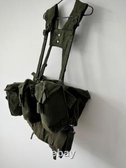 Vintage Military 1980s British Army P58 Webbing Equipment Belt Pouches Set