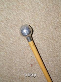 Vintage Military'Black Watch Highland Reg Canada' Swagger Stick H/M 1955 Silver