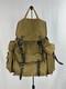 Vintage Military Canvas Leather Rucksack Swiss Army Style Hiking Backpack 1950s