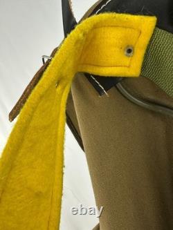 Vintage Military Canvas Leather Rucksack Swiss Army Style Hiking Backpack 1950s