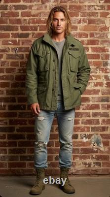 Vintage Military Field Jacket Army Coat Reg S Men's Surplus Unisex Grunge