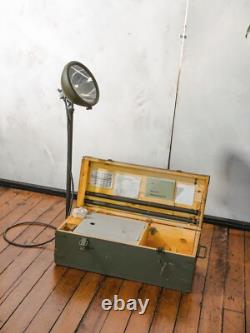 Vintage Military Field Lamp in Crate Swedish Army 1950s Working Light M3