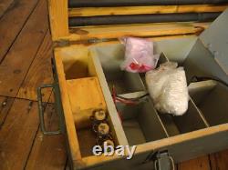 Vintage Military Field Lamp in Crate Swedish Army 1950s Working Light M3