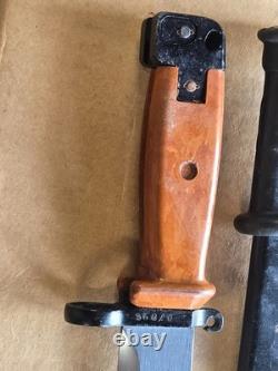 Vintage Military Knife Polish Army Bakelite Handle & Scabbard MATCHING NUMBERS