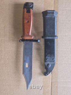 Vintage Military Knife Polish Army Bakelite Handle & Scabbard MATCHING NUMBERS