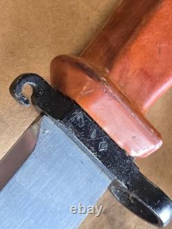 Vintage Military Knife Polish Army Bakelite Handle & Scabbard MATCHING NUMBERS