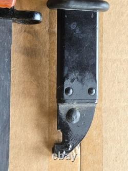 Vintage Military Knife Polish Army Bakelite Handle & Scabbard MATCHING NUMBERS Vintage Military Knife Polish Army Bakelite Handle & Scabbard MATCHING NUMBERS