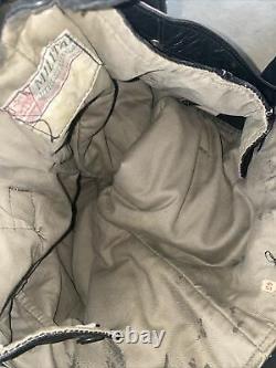 Vintage Military Leather Pants OREBRO Swedish 1940s Motorcycle /Aviation Rally