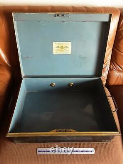 Vintage Military Metal Trunk Box Lock For Officers Uniform