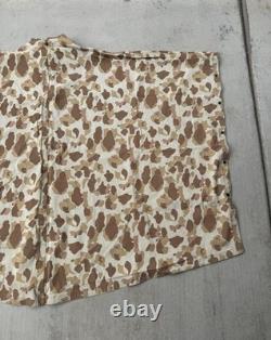 Vintage Military Poncho USMC WWII Reversible Frogskin Camo US Navy Army 1940s