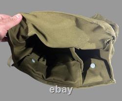 Vintage Military Surplus Gas Mask with Original Army Green Canvas Bag