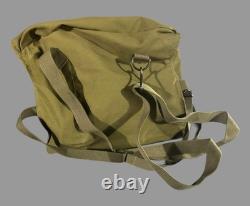 Vintage Military Surplus Gas Mask with Original Army Green Canvas Bag