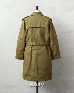 Vintage Military Surplus Spanish Army Trench Coat Used Size M Blue