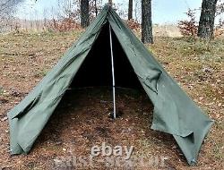 Vintage Military TENT Lavvu Set 2-Person Half Poncho Shelter Tarp Polish Army