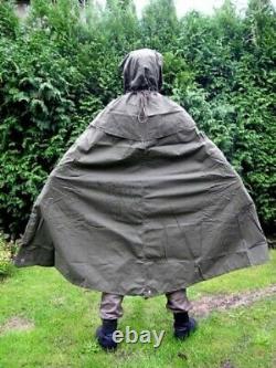 Vintage Military TENT Lavvu Set 2-Person Half Poncho Shelter Tarp Polish Army