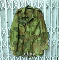 Vintage Norwegian Army Field Jacket Camouflage Norway Military Combat Uniform